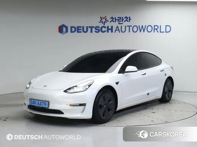 Tesla Model 3 2021 Белый из Кореи
