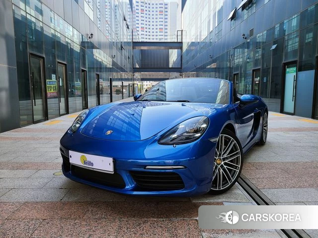 Porsche 718 Boxster 2018 Синий из Кореи