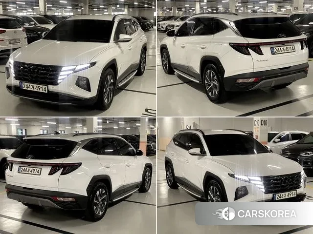 Hyundai Tucson Hybrid (NX4) 2021 Белый из Кореи