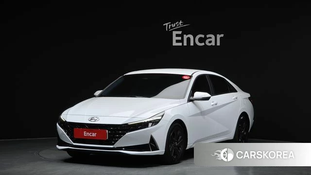 Hyundai Avante Hybrid (CN7) 2021 Белый из Кореи