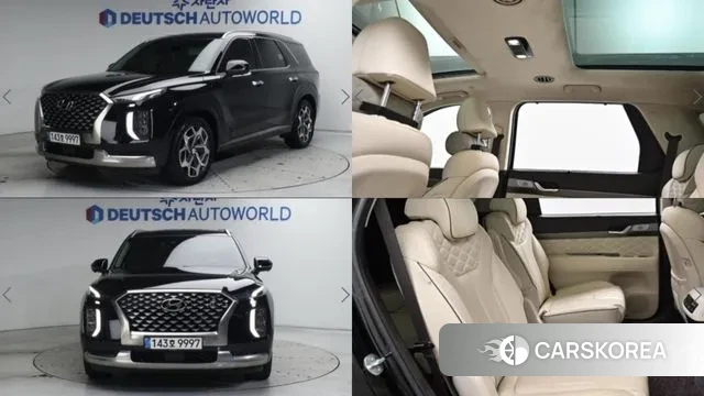 Hyundai Palisade 2022 Черный из Кореи