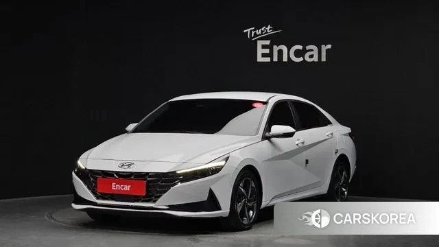 Hyundai Avante (CN7) 2021 Белый из Кореи