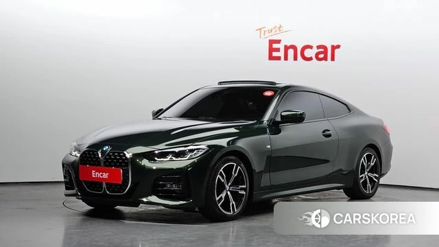 BMW 4 Series (G22) 2021 Темно-зеленый из Кореи