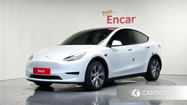 Tesla Model Y 2023 Белый из Кореи
