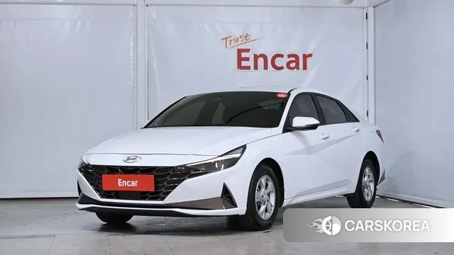 Hyundai Avante (CN7) 2021 Белый из Кореи