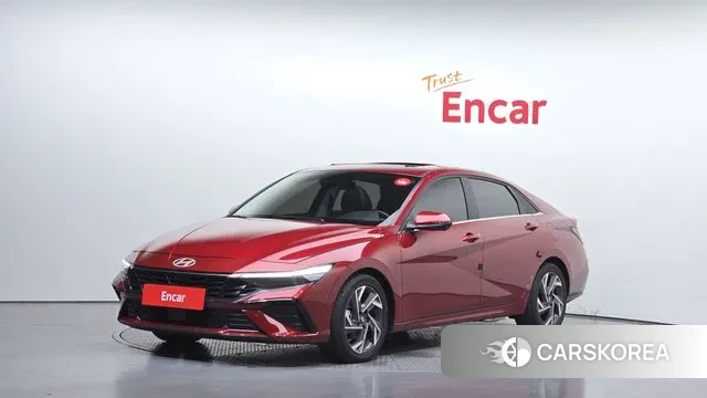 Hyundai The New Avante Hybrid (CN7) 2024 Красный из Кореи