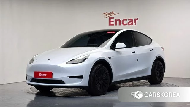 Tesla Model Y 2023 Белый из Кореи