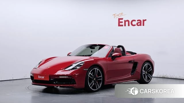 Porsche 718 Boxster 2020 Красный из Кореи