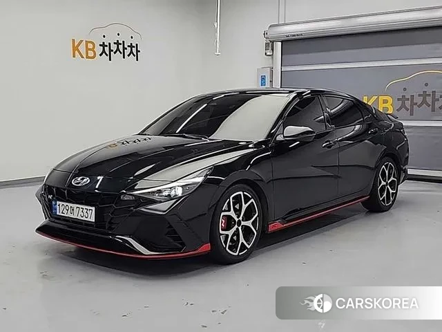 Hyundai Avante (CN7) 2022 Черный из Кореи