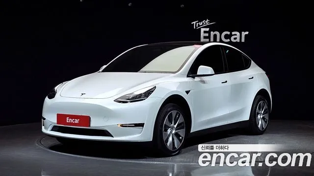 Tesla Model Y 2022 Белый из Кореи