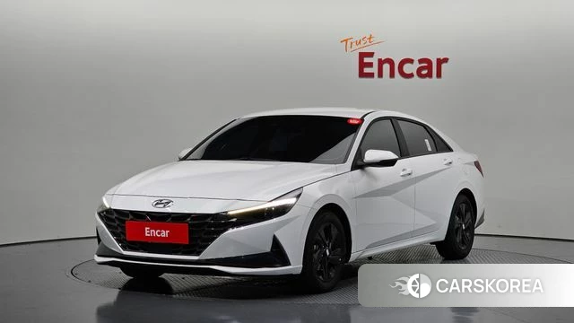 Hyundai Avante Hybrid (CN7) 2023 Белый из Кореи