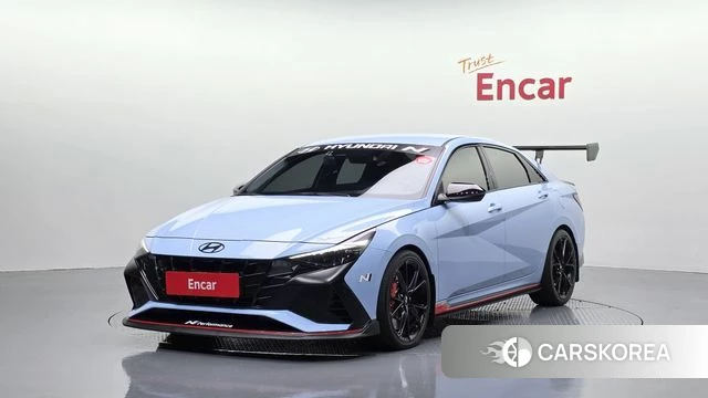 Hyundai Avante (CN7) 2022 Небесно-голубой из Кореи