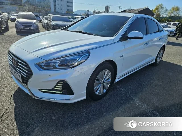 Hyundai Sonata New Rise Hybrid 2019 Белый из Кореи