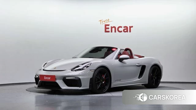 Porsche 718 Boxster 2021 Серебристо-серый из Кореи