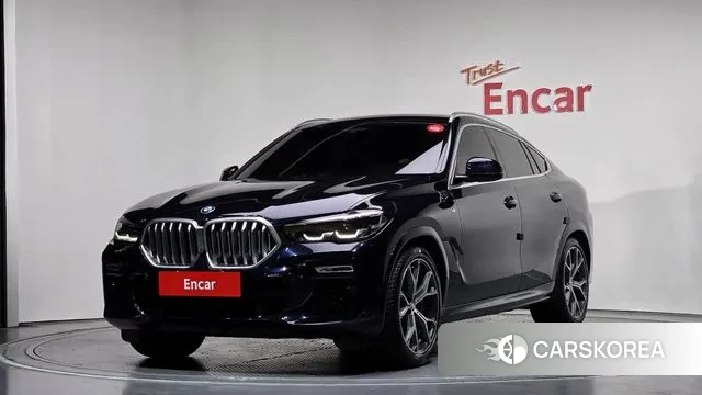 BMW X6 (G06) 2020 Черный из Кореи