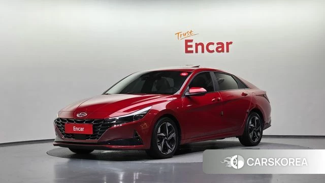 Hyundai Avante (CN7) 2021 Красный из Кореи