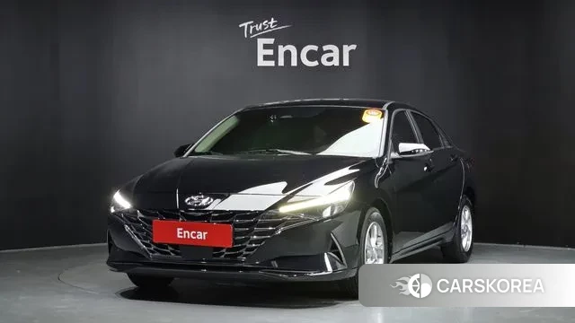 Hyundai Avante (CN7) 2021 Черный из Кореи