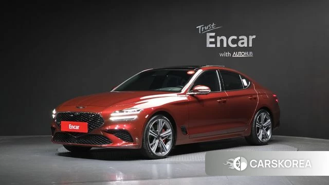 Genesis The New G70 2024 Красный из Кореи