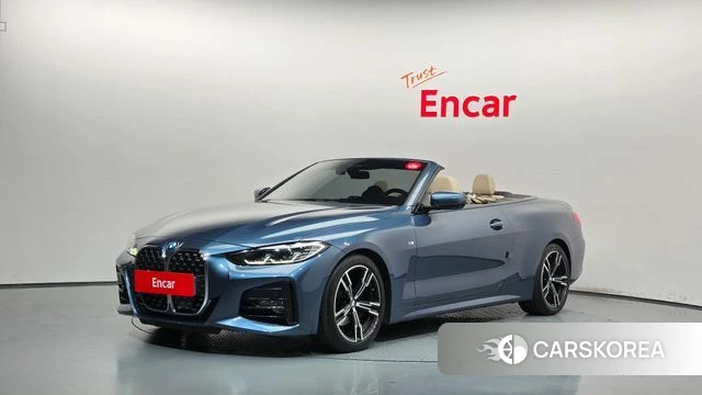 BMW 4 Series (G22) 2021 Небесно-голубой из Кореи
