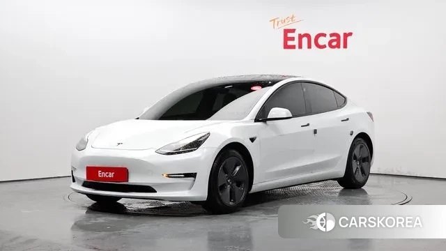Tesla Model 3 2021 Белый из Кореи