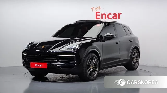 Porsche Cayenne (PO536) 2021 Черный из Кореи
