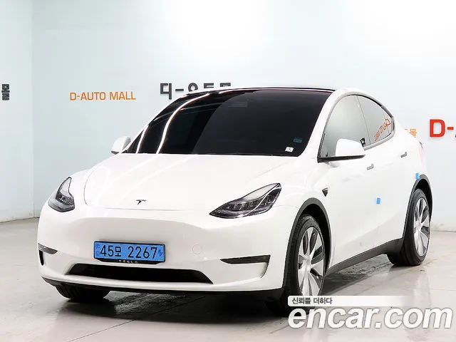 Tesla Model Y 2021 Белый из Кореи
