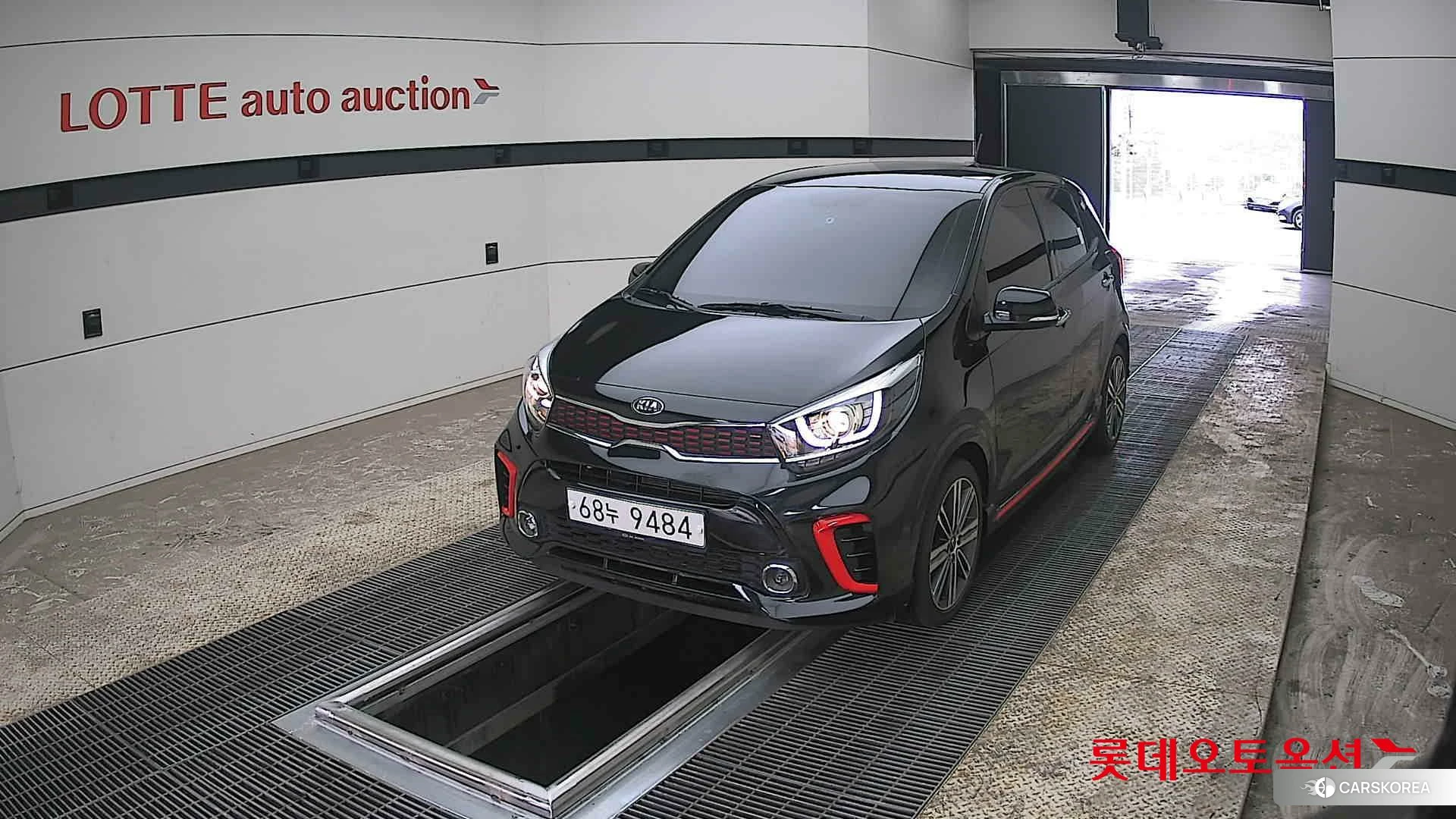 Kia Morning 2018 Черный из Кореи