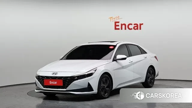 Hyundai Avante (CN7) 2022 Белый из Кореи