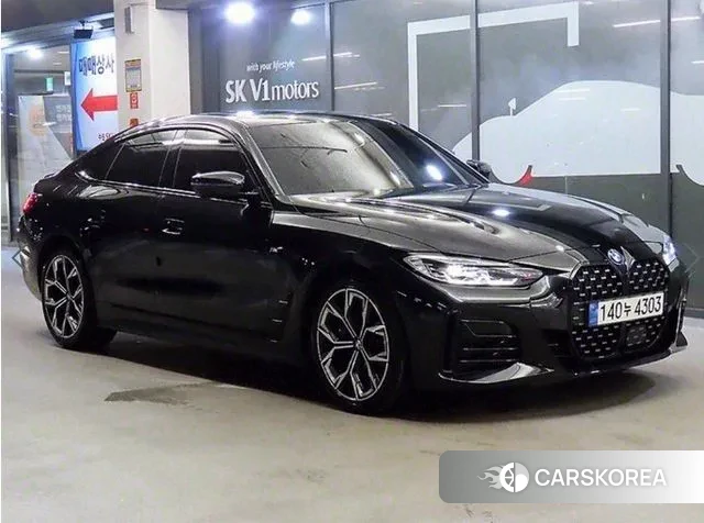 BMW 4 Series (G22) 2024 Черный из Кореи