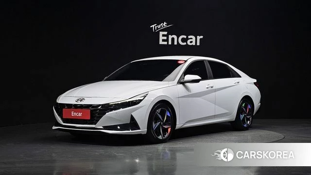 Hyundai Avante (CN7) 2021 Белый из Кореи