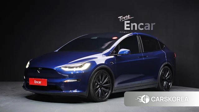 Tesla Model X 2023 Синий из Кореи