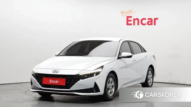 Hyundai Avante (CN7) 2021 Белый из Кореи