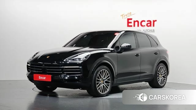 Porsche Cayenne (PO536) 2022 Черный из Кореи