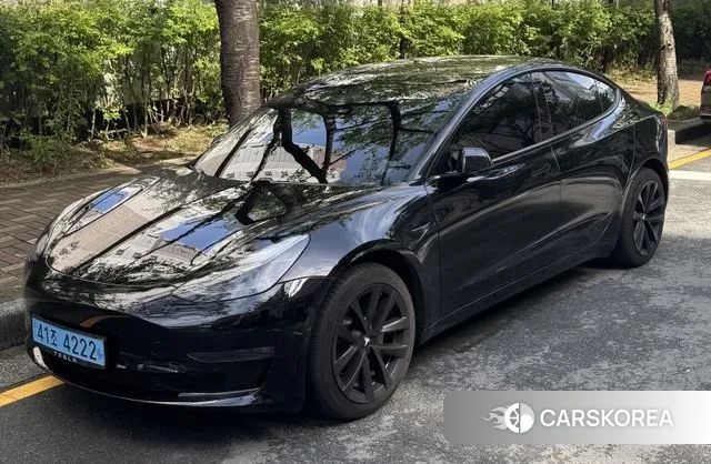 Tesla Model 3 2021 Черный из Кореи
