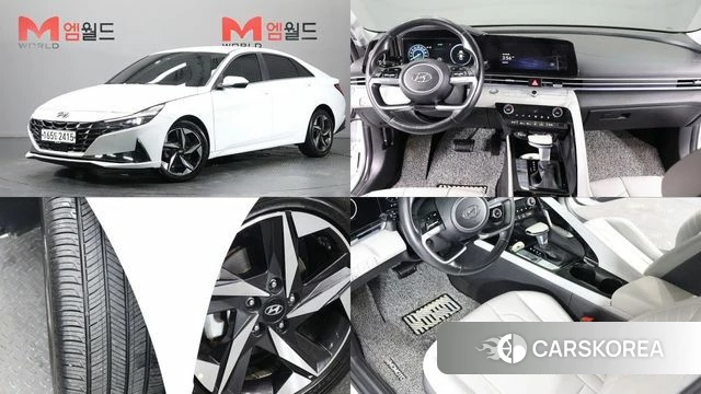 Hyundai Avante (CN7) 2021 Белый из Кореи