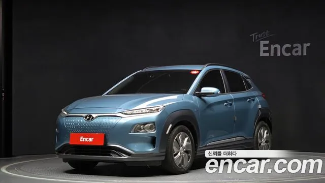 Hyundai Kona Electric 2019 Синий нефрит из Кореи