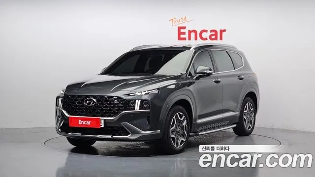 Hyundai The New Santa Fe 2021 Серый из Кореи