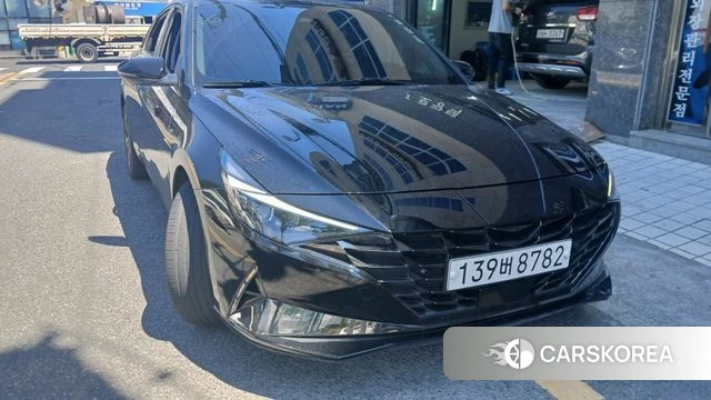 Hyundai Avante (CN7) 2021 Черный из Кореи