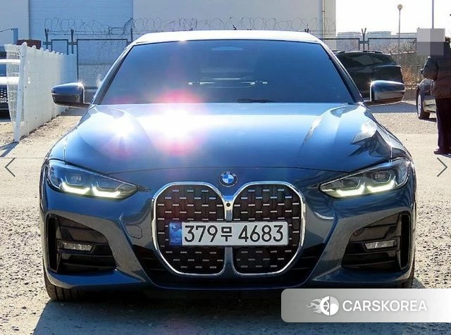 BMW 4 Series (G22) 2021 Синий из Кореи