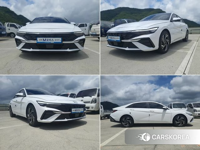 Hyundai The New Avante Hybrid (CN7) 2023 Белый из Кореи