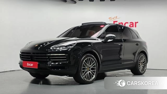 Porsche Cayenne (PO536) 2023 Черный из Кореи