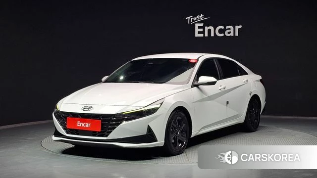 Hyundai Avante Hybrid (CN7) 2022 Белый из Кореи