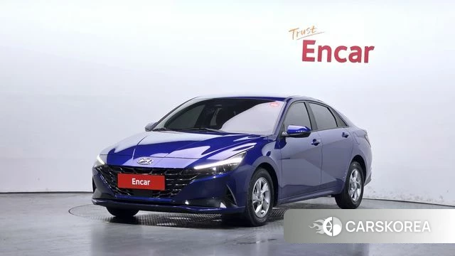 Hyundai Avante (CN7) 2021 Синий из Кореи