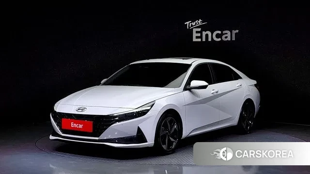 Hyundai Avante (CN7) 2021 Белый из Кореи