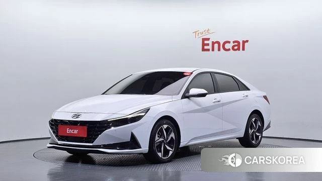 Hyundai Avante (CN7) 2021 Белый из Кореи