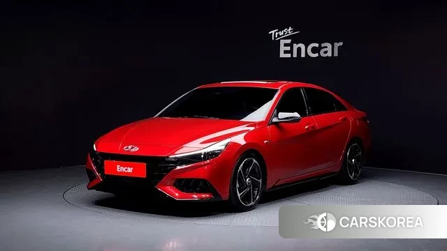 Hyundai Avante (CN7) 2020 Красный из Кореи