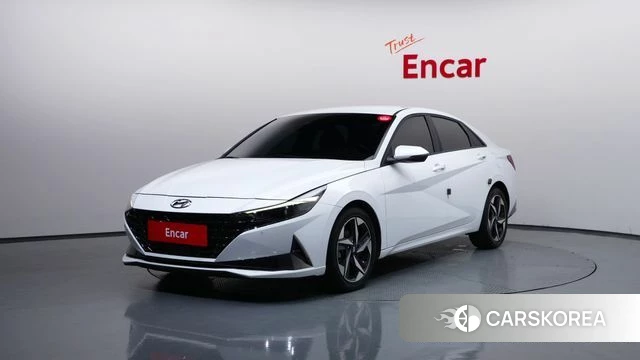Hyundai Avante Hybrid (CN7) 2022 Белый из Кореи