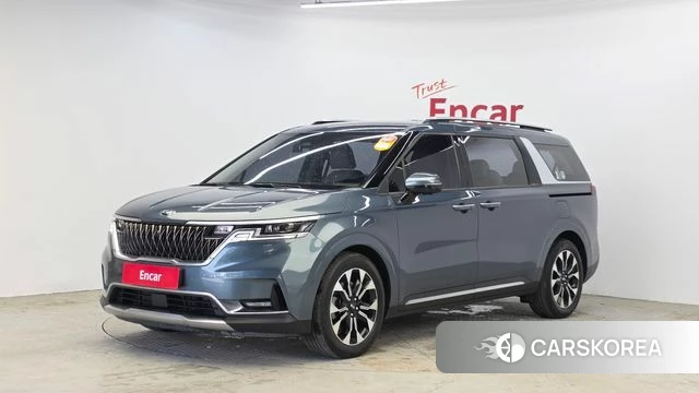 Kia Carnival 4th generation 2021 Небесно-голубой из Кореи