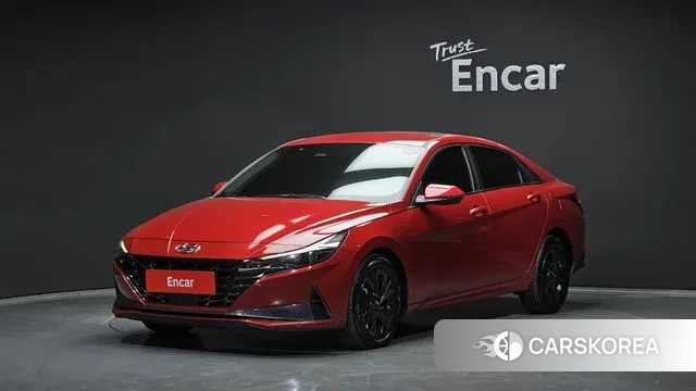 Hyundai Avante (CN7) 2021 Красный из Кореи