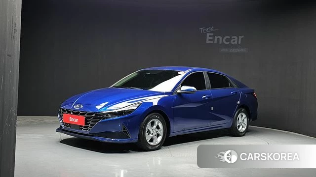 Hyundai Avante (CN7) 2021 Синий из Кореи